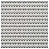 Zwart Grijs Wit Geometrisch Hex Hexagram Stof (Swatch)