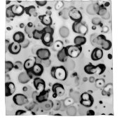 ZWART GRIJS WIT MODERN TRENDY EENVOUDIG ABSTRACT DOUCHEGORDIJN (Voorkant)