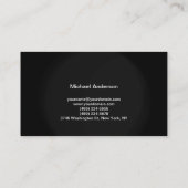 Zwart Grijs Wit Reisbureau Visitekaartje (Achterkant)