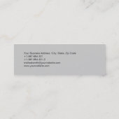 Zwart Grijs Wit Skinny Fotografie Visitekaartje (Achterkant)