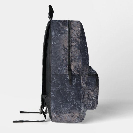 Zwart Grijs Wit Spons Print Custom Rugzakken (Links)