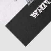 Zwart grijs wit tekst en effen kleuren ontwerp tissuepapier (Detail)