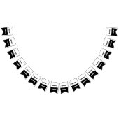 Zwart grijs wit tekst en effen kleuren ontwerp vlaggetjes (Alle)