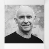 Zwart grijs witte begrafenisservice, aangepaste fo drieluik programma (Binnenkant midden)