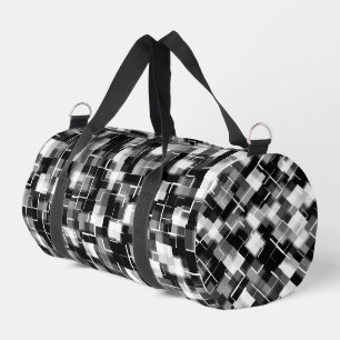 Zwart Grijs Zilver Wit Trendy Patroon Plunjezak