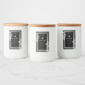 Zwart Grijs Zilveren Frame Productverpakkingslabel Voedselcontainer Etiket (Flessen)