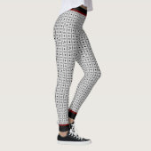 Zwart grijs zwart patroonmodel leggings (Rechts)