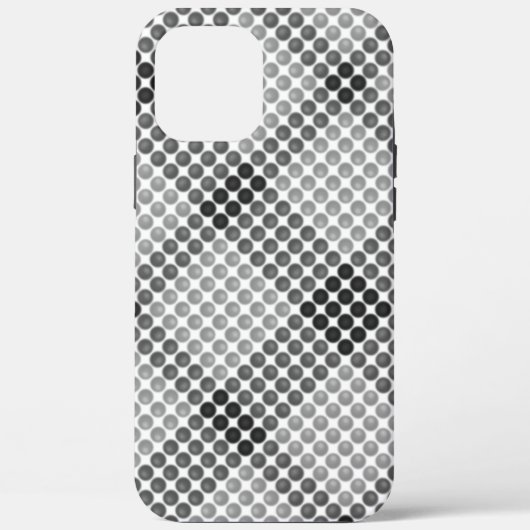 Zwart-grijze ballen of gaten, vierkant met uitgeli Case-Mate iPhone case (Achterkant)