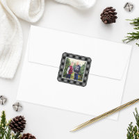 Zwart Grijze Buffalo Plaid Fotolijst
