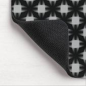 Zwart-grijze Daring-schijven Mousepad Muismat (Hoek)
