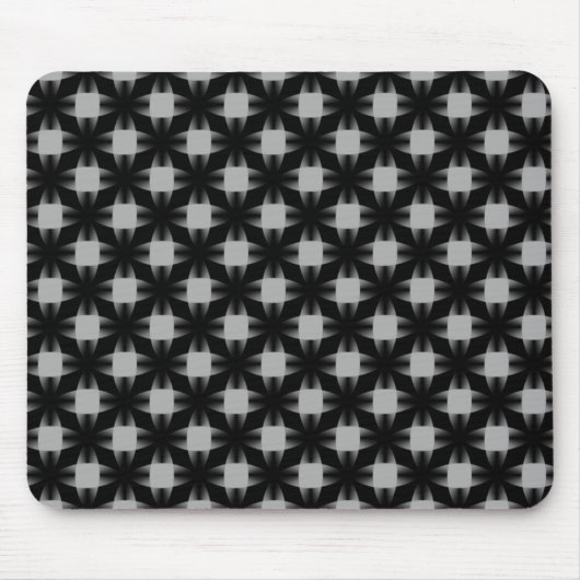 Zwart-grijze Daring-schijven Mousepad Muismat (Voorkant)