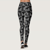 Zwart grijze leggings (Achterkant)