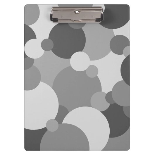 Zwart-grijze moleculen Klembord (Voorkant)