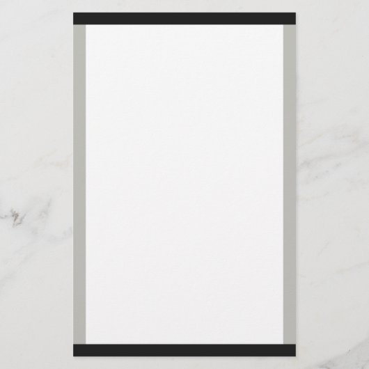 Zwart-grijze randen, monogram briefpapier (Achterkant)