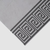 Zwart-grijze toetsaanslagen tissuepapier (Detail)