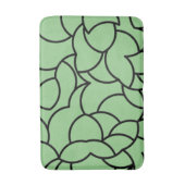 Zwart-groen, Abstract Badmat (Voorkant Verticaal)