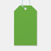 Zwart-groen abstract cadeaulabel (Achterkant)