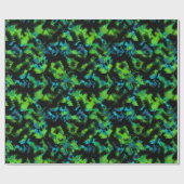 Zwart-groen abstract cadeaupapier (Vlak)