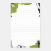 Zwart & Groen Abstract Design 3M Post-it® Notities Notes (Voorkant)