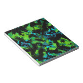 Zwart-groen abstract notitieblok (Schuin)