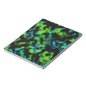 Zwart-groen abstract notitieblok (Linkerzijde)