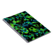 Zwart-groen abstract notitieboek (Rechterzijde)