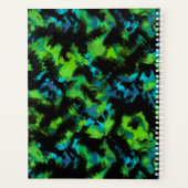 Zwart-groen abstract planner (Achterkant)