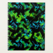 Zwart-groen abstract planner (Voorkant)