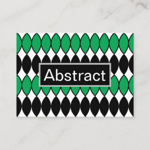 Zwart groen Abstract Visitekaartje