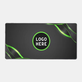Zwart & Groen Abstract Vloeibaar Design | Logo Toe Bureaumat