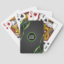 Zwart & Groen Abstract Vloeibaar Design | Logo Toe