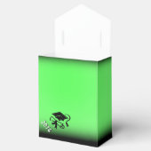 Zwart-groen Afstuderen - Aangepaste draagtas Bedankdoosjes (Geopend)
