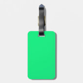 Zwart-groen Bagagelabel (Achterkant verticaal)