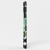 Zwart Groen Beige Bruin Mideeuwse cirkels Patroon Case-Mate iPhone Case (Achterkant/rechts)