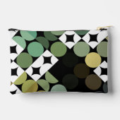 Zwart Groen Beige Bruin Mideeuwse cirkels Patroon Etui (Achterkant)