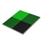 Zwart Groen Check keramische Tegel Tegeltje<br><div class="desc">Zwart en Groen Gecontroleerde Keramische Tegels</div>