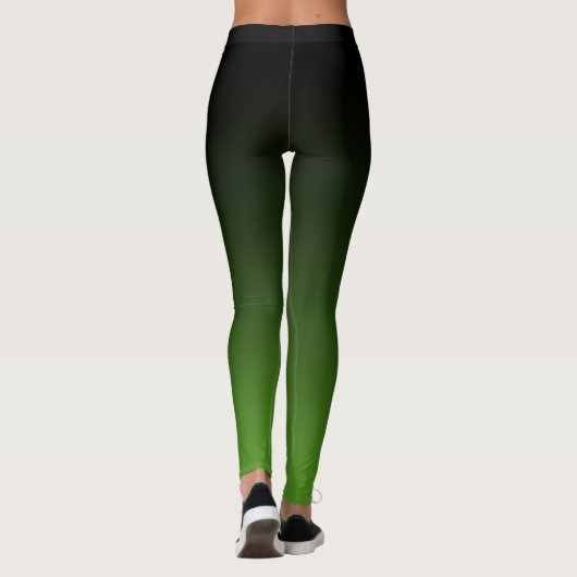Zwart & Groen "Elke wilde kan dansen" Jane Austen Leggings (Achterkant)