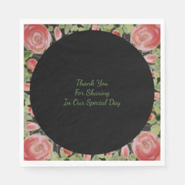 Zwart Groen en Bourgogne Servet