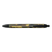 Zwart, groen en bruin camouflage zwarte inkt pen (Achterkant)