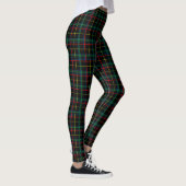 Zwart Groen en Rood Tartan Schotse Ruit Leggings (Rechts)