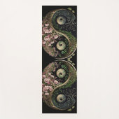Zwart - Groen en Roze Yin en Yang Meditation Yogamat (Voorkant)