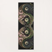 Zwart - Groen en Roze Yin en Yang Meditation Yogamat (Achterkant)