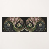 Zwart - Groen en Roze Yin en Yang Meditation Yogamat (Voorkant (horizontaal))