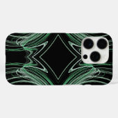 Zwart & Groen  Fractal-aanpassingen voor alle geva Case-Mate iPhone Case (Achterkant (horizontaal))