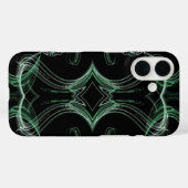 Zwart & Groen Fractal telefoonhoesje Case-Mate iPhone Case (Achterkant (horizontaal))