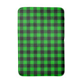 Zwart Groen Geplaagd Bath Mat (Voorkant Verticaal)