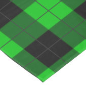 Zwart groen geruite geruite tafelkleed (Gekanteld)