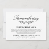 Zwart groen gewricht herinneren dood Jubileum Kaart (Voorkant)