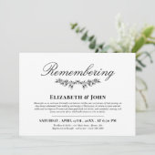 Zwart groen gewricht herinneren dood Jubileum Kaart (Staand voorkant)