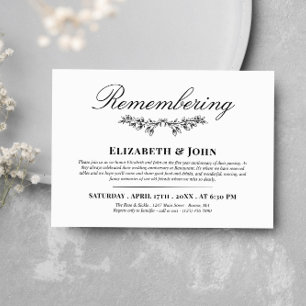 Zwart groen gewricht herinneren dood Jubileum Kaart